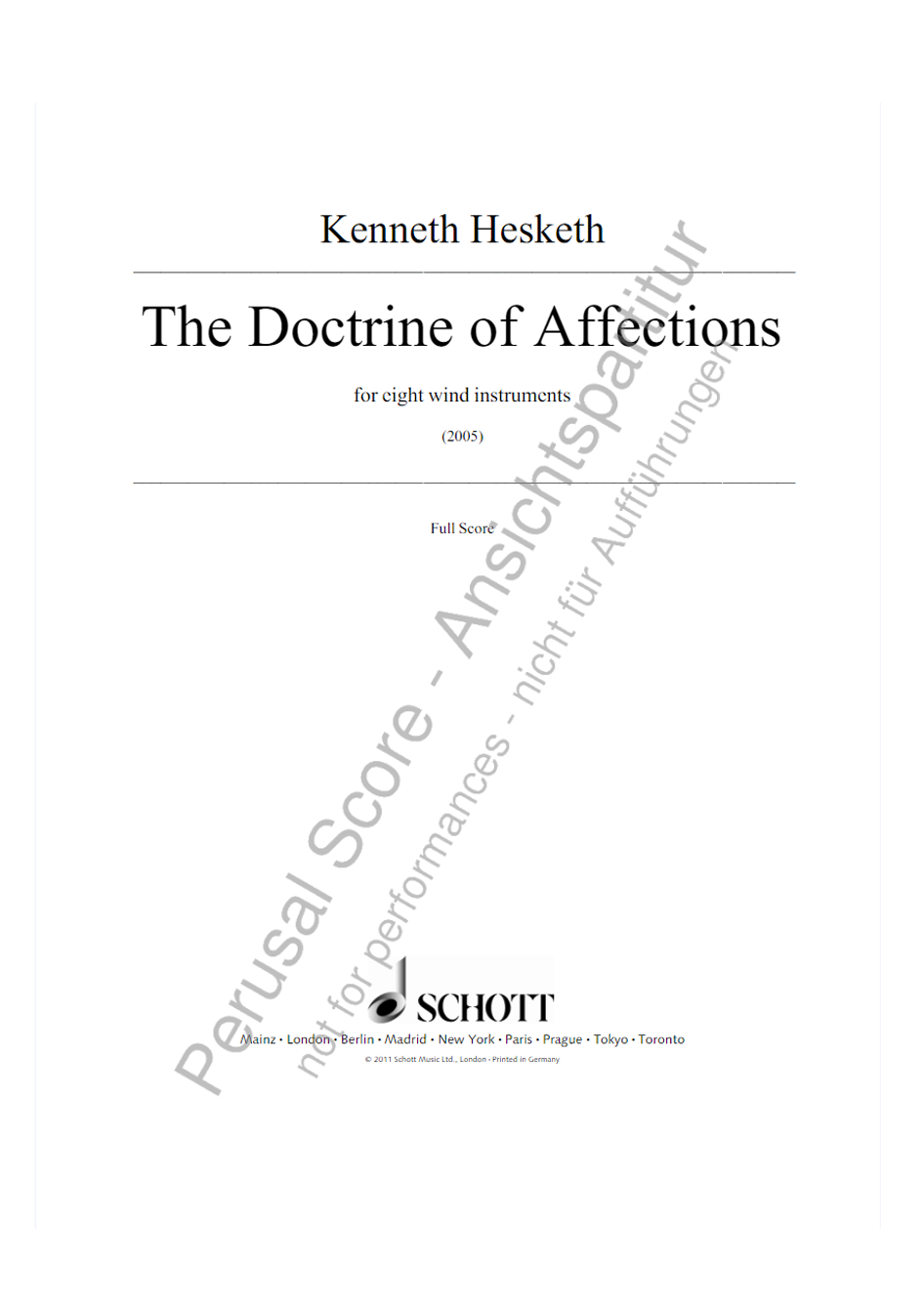 doctrine of affections